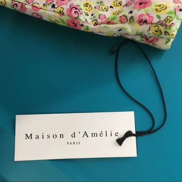 Maison d’Amelie Floral Maxi Skirt Size 4 White Small Flower Print - Picture 4 of 7